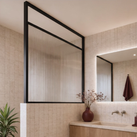 Ścianka ARTE WELLE Half – designerskie szkło i nowoczesna forma walk-in w ramie