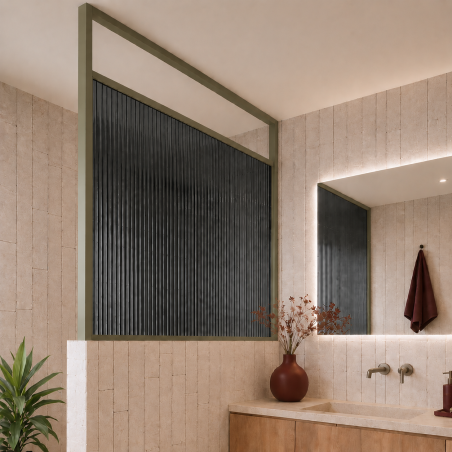 Ścianka ARTE WELLE Half – designerskie szkło i nowoczesna forma walk-in w ramie