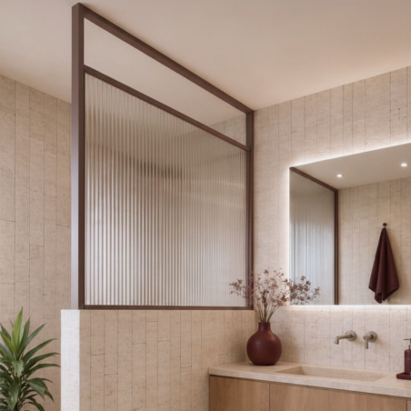 Ścianka ARTE WELLE Half – designerskie szkło i nowoczesna forma walk-in w ramie