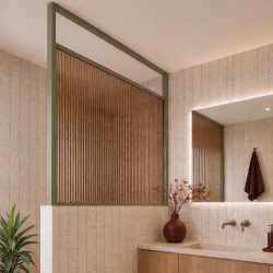 Ścianka ARTE WELLE Half – designerskie szkło i nowoczesna forma walk-in w ramie