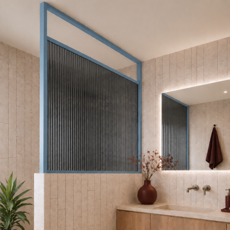 Ścianka ARTE WELLE Half – designerskie szkło i nowoczesna forma walk-in w ramie