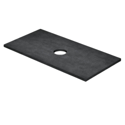 copy of Countertop oval concrete washbasin without faucet hole 60 x 36 cm FORMO |different colors