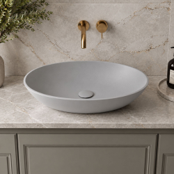 Umywalka nablatowa RONA Grey Matt 60x35 cm | MASSI