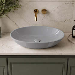 Umywalka nablatowa RONA Grey Glow 60x35 cm | MASSI