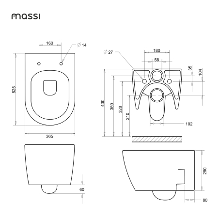 copy of Miska WC wisząca LERA sand beige
