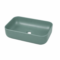 Umywalka nablatowa FLOW Green szałwiowa | MASSI