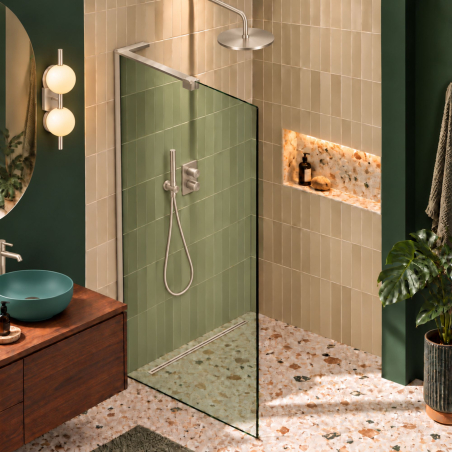 Ścianka prysznicowa WALK IN CORNER Green 70–120 cm | MASSI