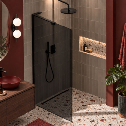 Ścianka prysznicowa WALK IN CORNER Grafit 70–120 cm | MASSI