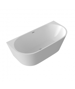 MASSI Wanna wolnostojąca WALL 140 cm z przelewem