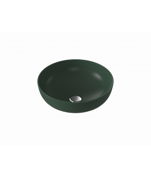 Umywalka ceramiczna nablatowa okrągła zielona 38 cm MOLIS GREEN