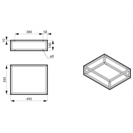MASSI Konsola pod umywalkę RAJA biała