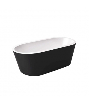 MASSI Wanna wolnostojąca czarna 170 cm THERMO black