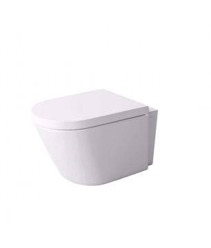 Miska WC wisząca biała LOCA z deską wolnoopadającą typu Duro
