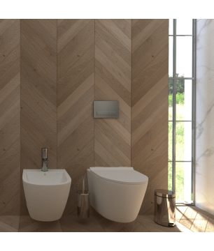 Deska sedesowa biała typu Slim 46 x 36 cm do wiszącej miski WC DECOS