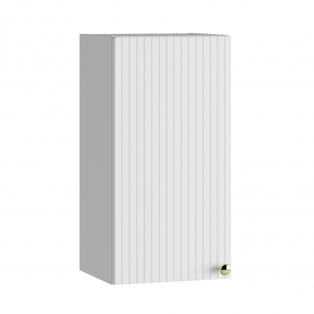Szafka łazienkowa wisząca górna/boczna biała ryflowany front  30 x 25 cm UMBRIA white