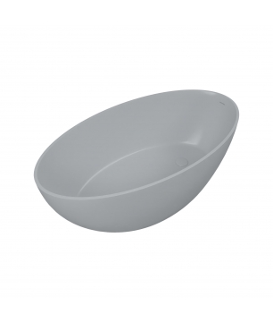 Wanna wolnostojąca KALMI Grey Glow 160x85 – nowoczesny blask szarości w Twojej łazience