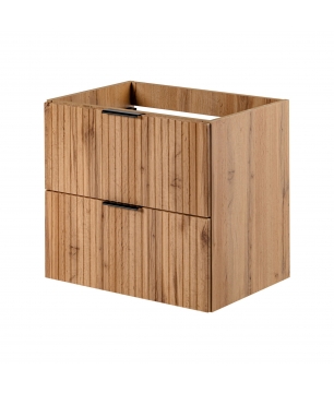 Szafka wisząca podumywalkowa w kolorze naturalnego drewna 60 x 46 cm ASTROS Light oak