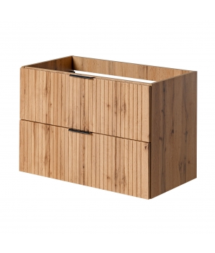 Szafka wisząca  podumywalkowa w kolorze naturalnego drewna 80 x 46 cm ASTROS Light oak