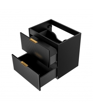 Szafka podumywalkowa czarna mat 60 x 46 cm ASTROS Black