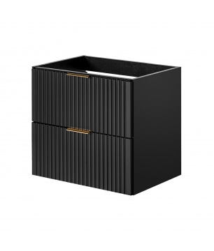 Szafka podumywalkowa czarna mat 60 x 46 cm ASTROS Black