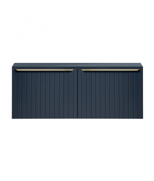 Szafka wisząca podumywalkowa granatowa mat 120 x 46 cm LIMENI NAVY z blatem