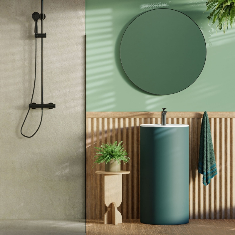 Umywalka KALMI Green Matt 87x44 Odwa ny Kolor W Matowym Wyko czeniu umywalka-kalmi-green-matt-87x44-odwa-ny-kolor-w-matowym-wyko-czeniu