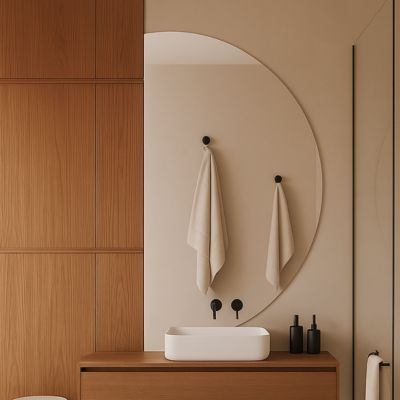 Duże lustra półokrągłe