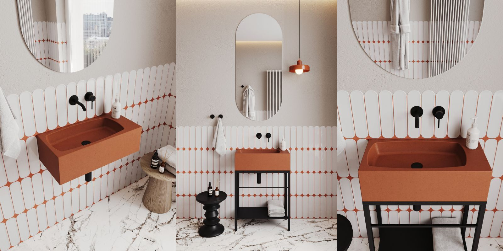 Terakotowa Ikona Stylu – Designerska Umywalka w Roli Głównej