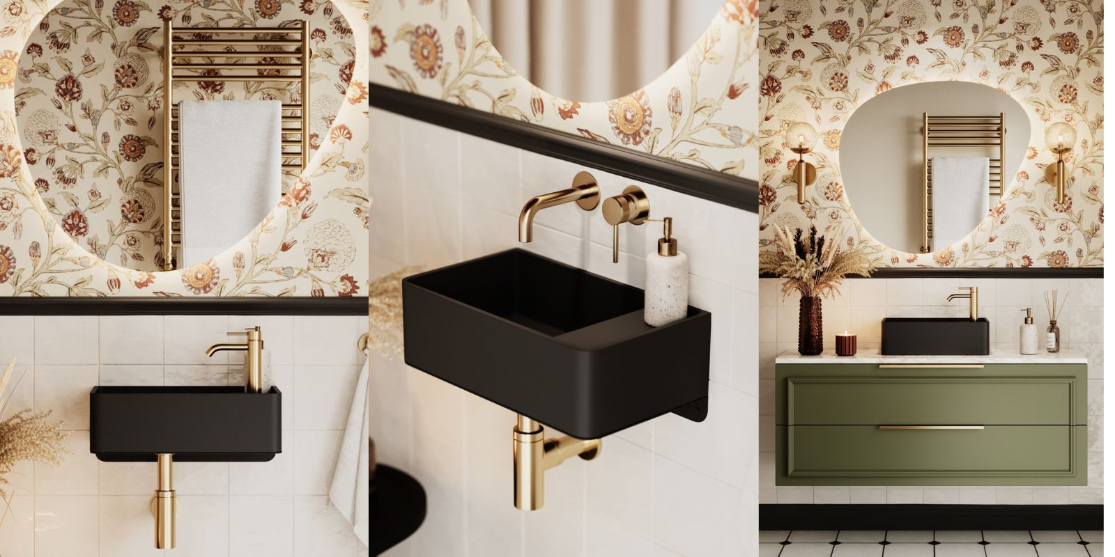 EVELIA Czarna i lustro MOIRA – wyrazista geometria w eleganckiej odsłonie